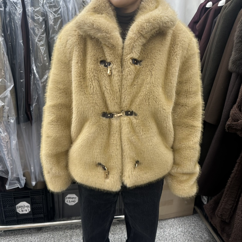 ONEBYTWO東大門㊣實拍女裝新款休閑推薦熱賣真品25秋冬短款大衣ONE BY TWO短款大衣圖色1