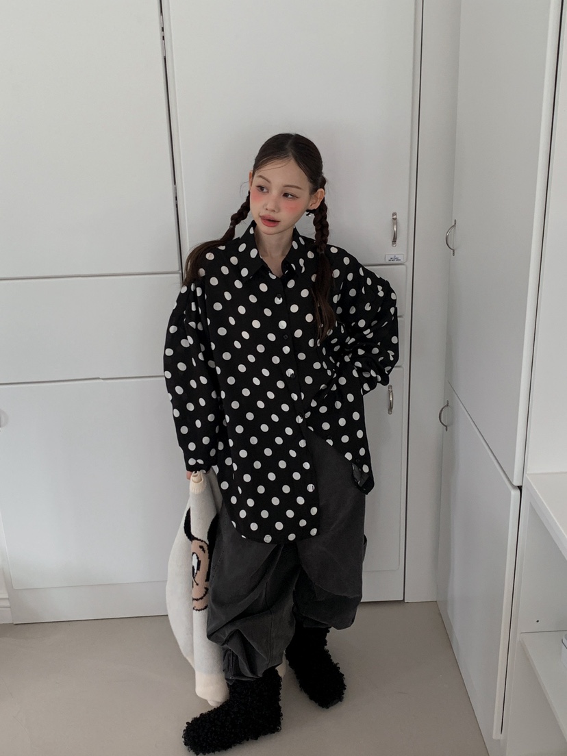 JKICHI韓國代購㊣女士新款人氣職業真品休閑25秋冬襯衫蕾絲衫JKICHI襯衫/蕾絲衫