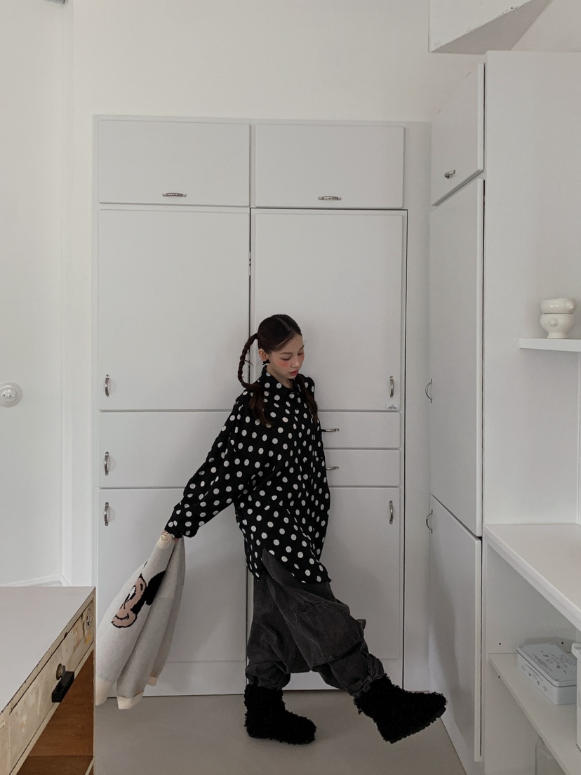 JKICHI韓國代購㊣女士新款人氣職業真品休閑25秋冬襯衫蕾絲衫JKICHI襯衫/蕾絲衫