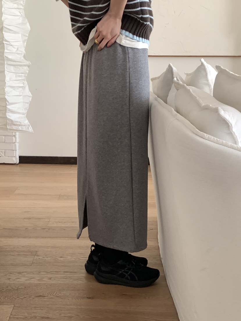 FRILL-T東大門㊣實拍女士新款熱賣休閑人氣真品25秋冬長裙貂皮FRILL-T長裙