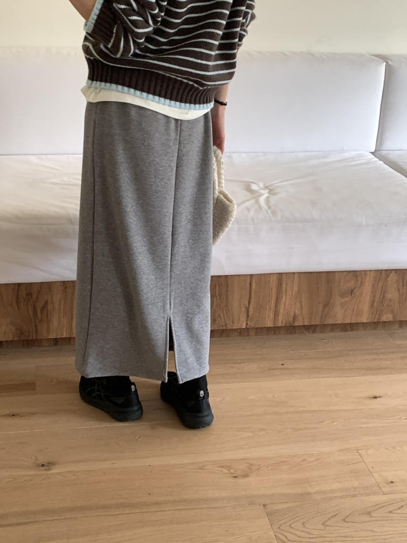 FRILL-T東大門㊣實拍女士新款熱賣休閑人氣真品25秋冬長裙貂皮FRILL-T長裙