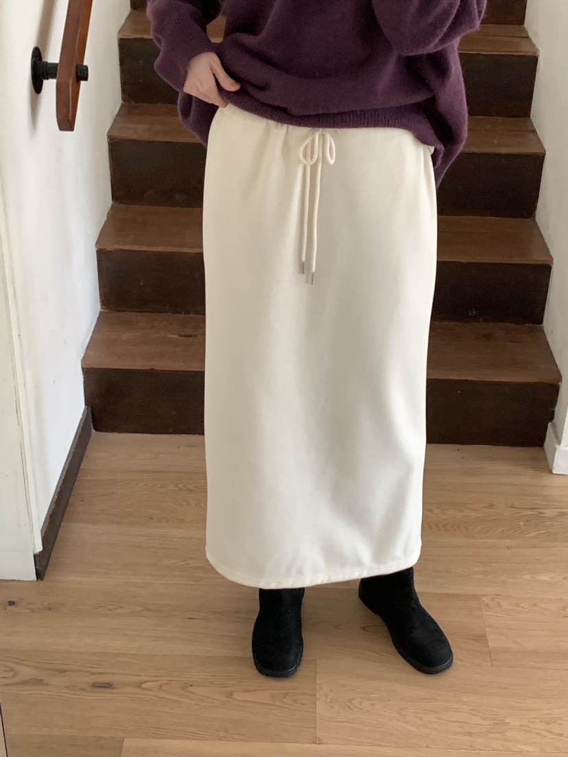 FRILL-T東大門㊣實拍女士新款熱賣休閑人氣真品25秋冬長裙貂皮FRILL-T長裙