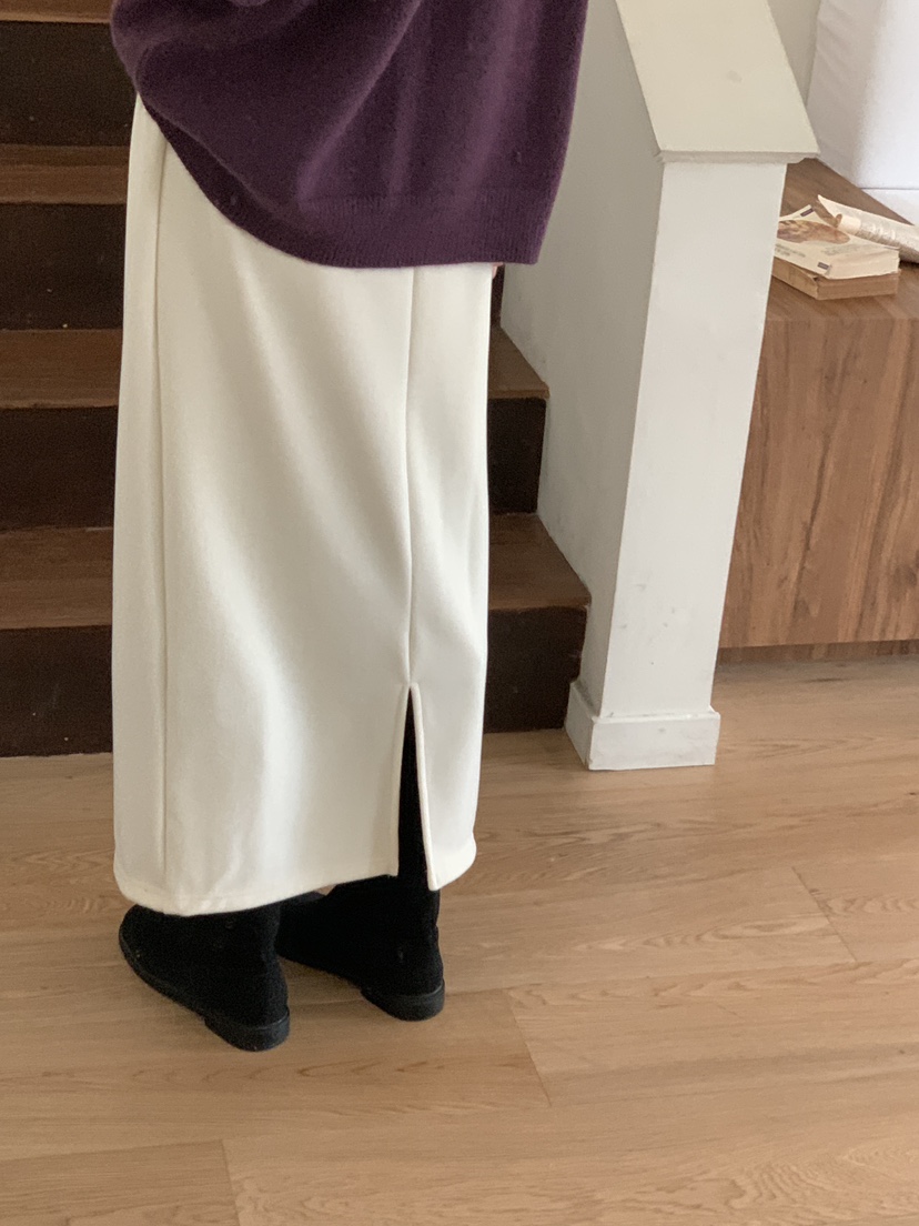 FRILL-T東大門㊣實拍女士新款熱賣休閑人氣真品25秋冬長裙貂皮FRILL-T長裙