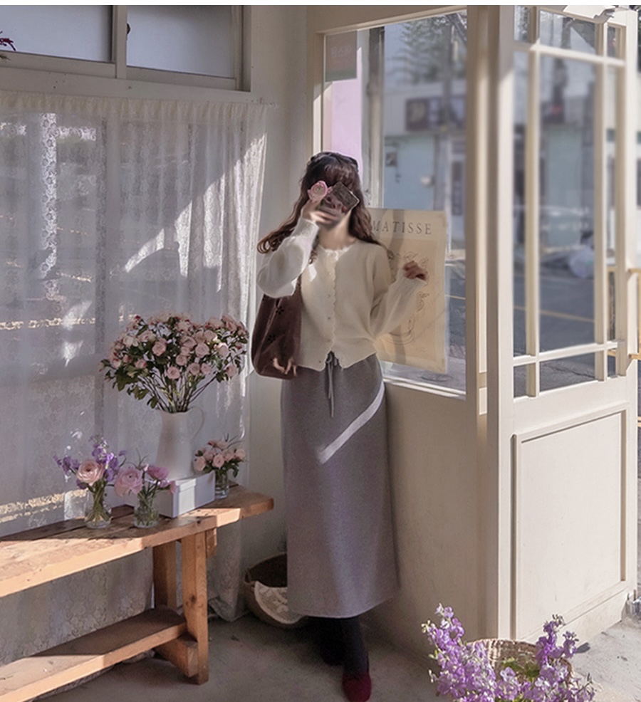 FRILL-T東大門㊣實拍女士新款熱賣休閑人氣真品25秋冬長裙貂皮FRILL-T長裙