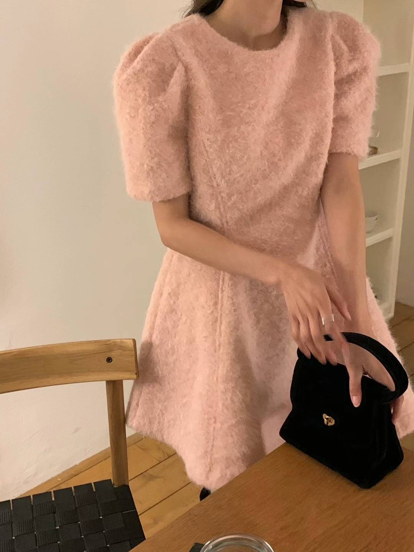 FRILL-T東大門㊣實拍女裝新款推薦職業真品25秋冬連衣裙含脖帶FRILL-T連衣裙