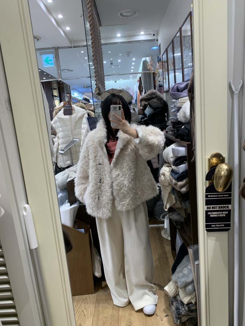 DE GO YOU東大門㊣直郵女裝新品時尚25秋冬真品推薦短款大衣DE GO YOU短款大衣