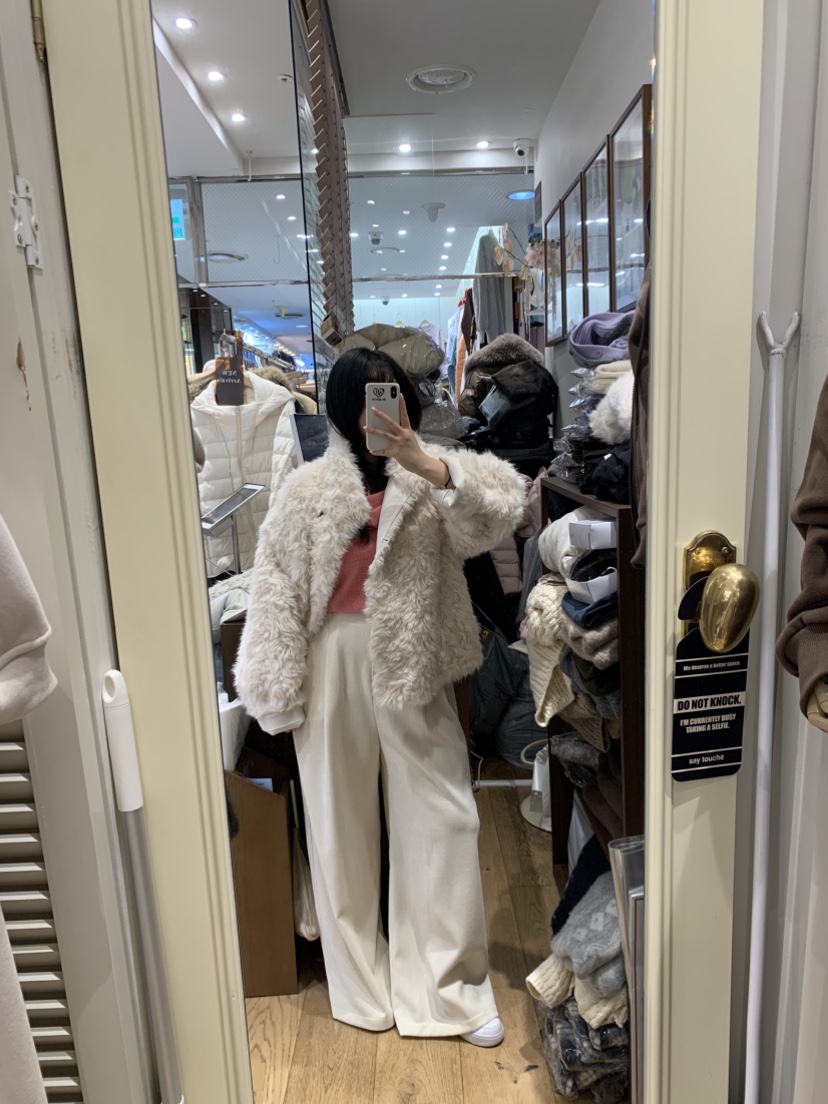 DE GO YOU東大門㊣直郵女裝新品時尚25秋冬真品推薦短款大衣DE GO YOU短款大衣