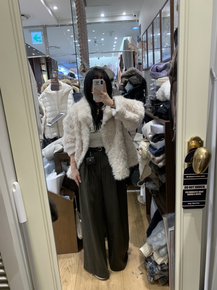 DE GO YOU東大門㊣直郵女裝新品時尚25秋冬真品推薦短款大衣DE GO YOU短款大衣