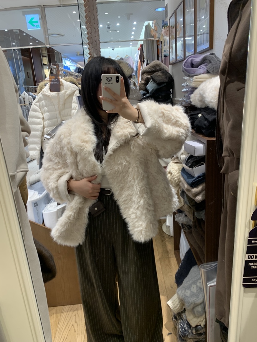 DE GO YOU東大門㊣直郵女裝新品時尚25秋冬真品推薦短款大衣DE GO YOU短款大衣