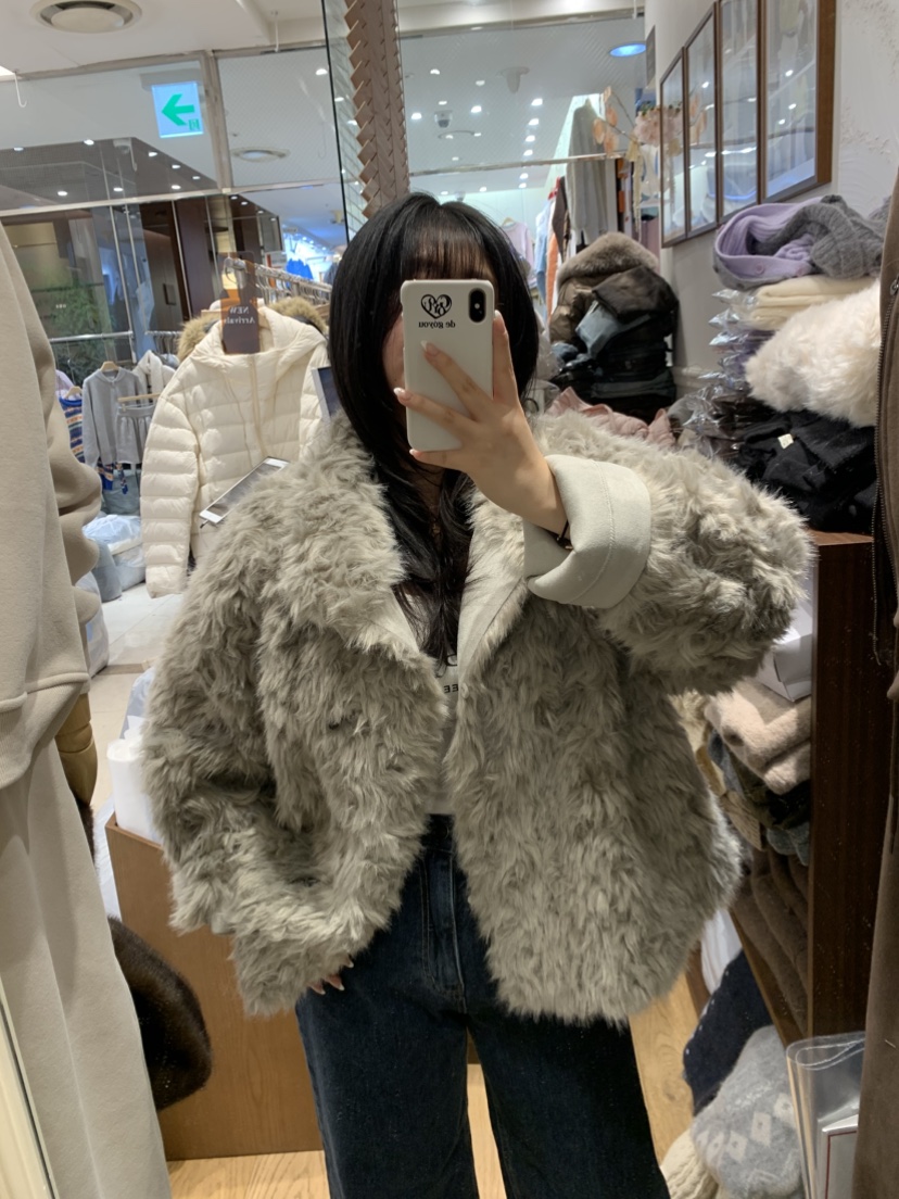 DE GO YOU東大門㊣直郵女裝新品時尚25秋冬真品推薦短款大衣DE GO YOU短款大衣