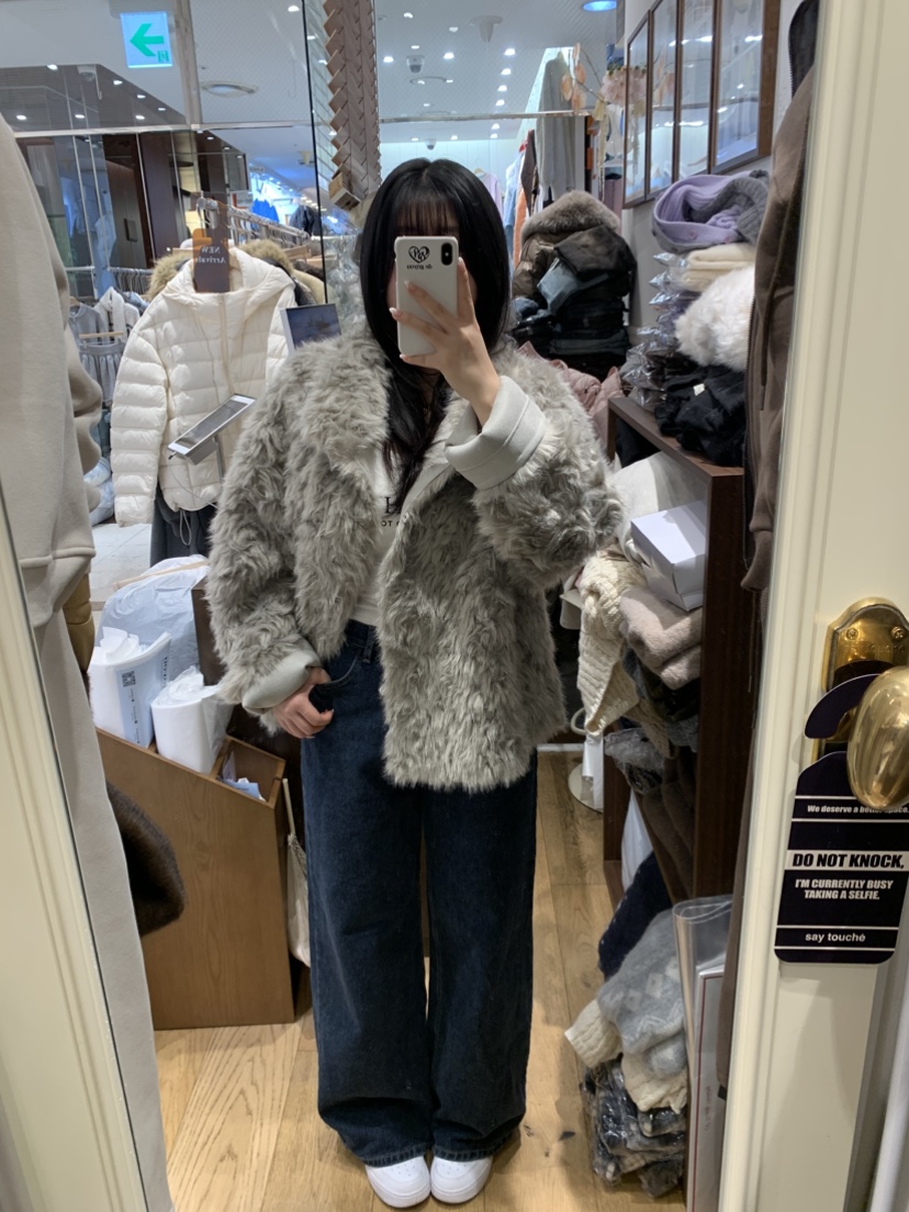 DE GO YOU東大門㊣直郵女裝新品時尚25秋冬真品推薦短款大衣DE GO YOU短款大衣