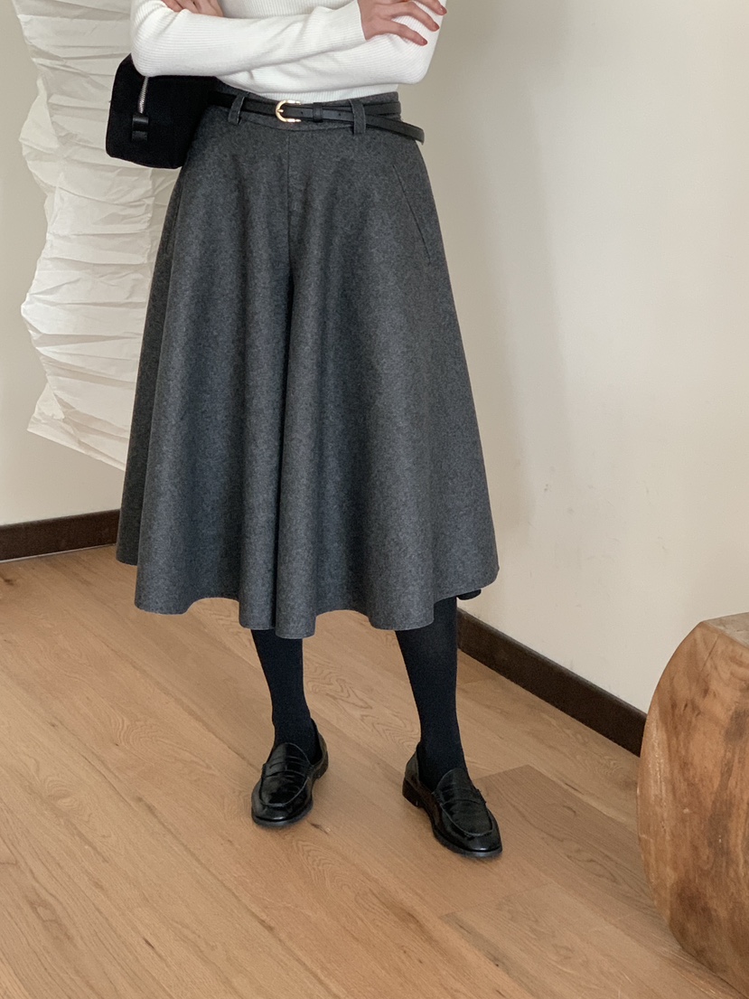 FRILL-T東大門㊣直郵女裝新品推薦職業時尚熱賣裙褲不含腰帶FRILL-T裙褲圖色1