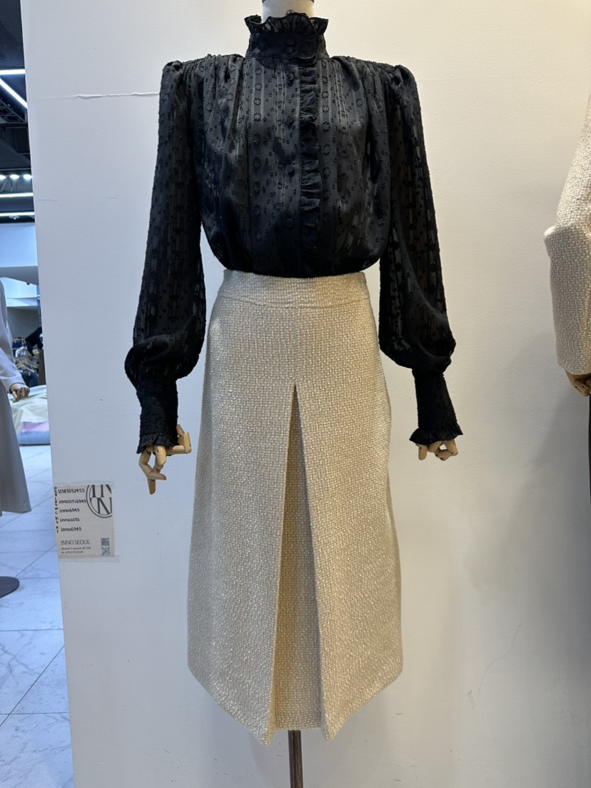 INNO東大門㊣實拍女裝新品推薦真品職業熱賣休閑襯衫蕾絲衫INNO襯衫/蕾絲衫