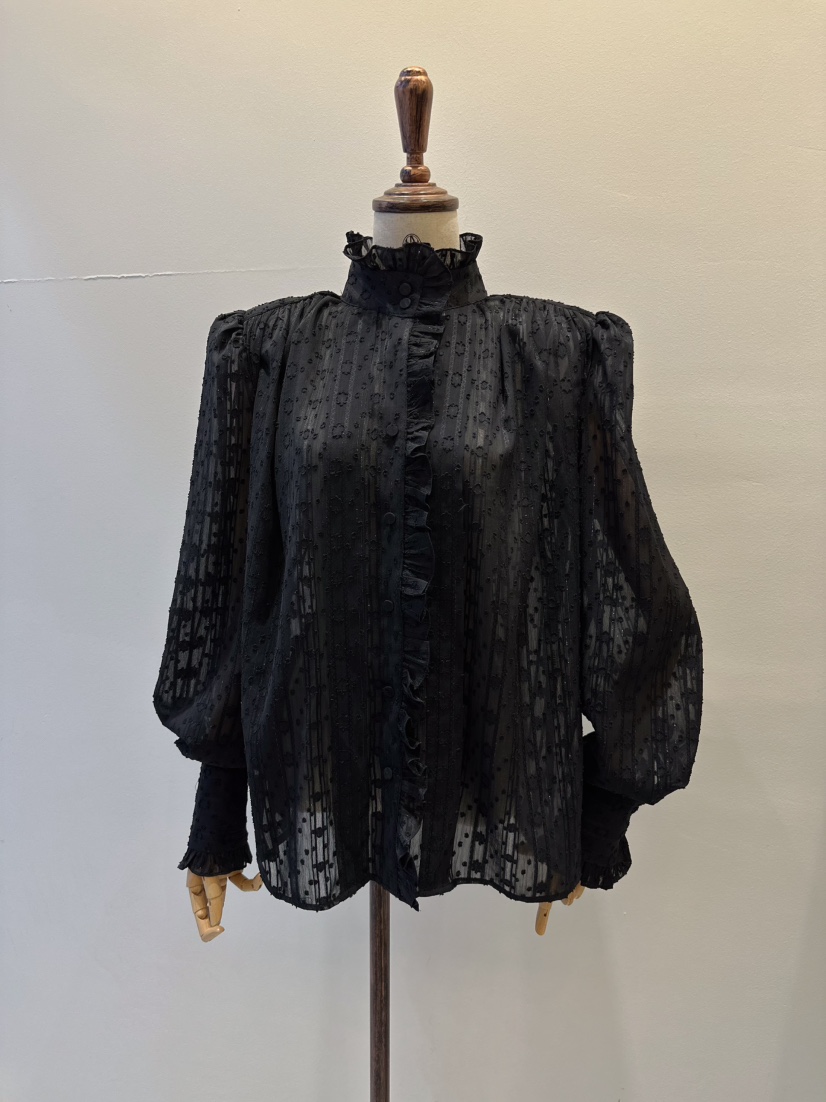 INNO東大門㊣實拍女裝新品推薦真品職業熱賣休閑襯衫蕾絲衫INNO襯衫/蕾絲衫