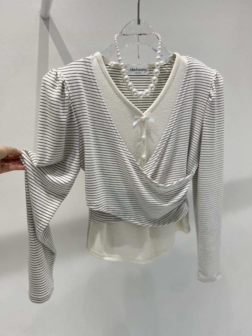 BLUE BANANA韓國直郵㊣女士新款推薦人氣真品熱賣休閑職業T恤BLUE BANANAT恤圖色2