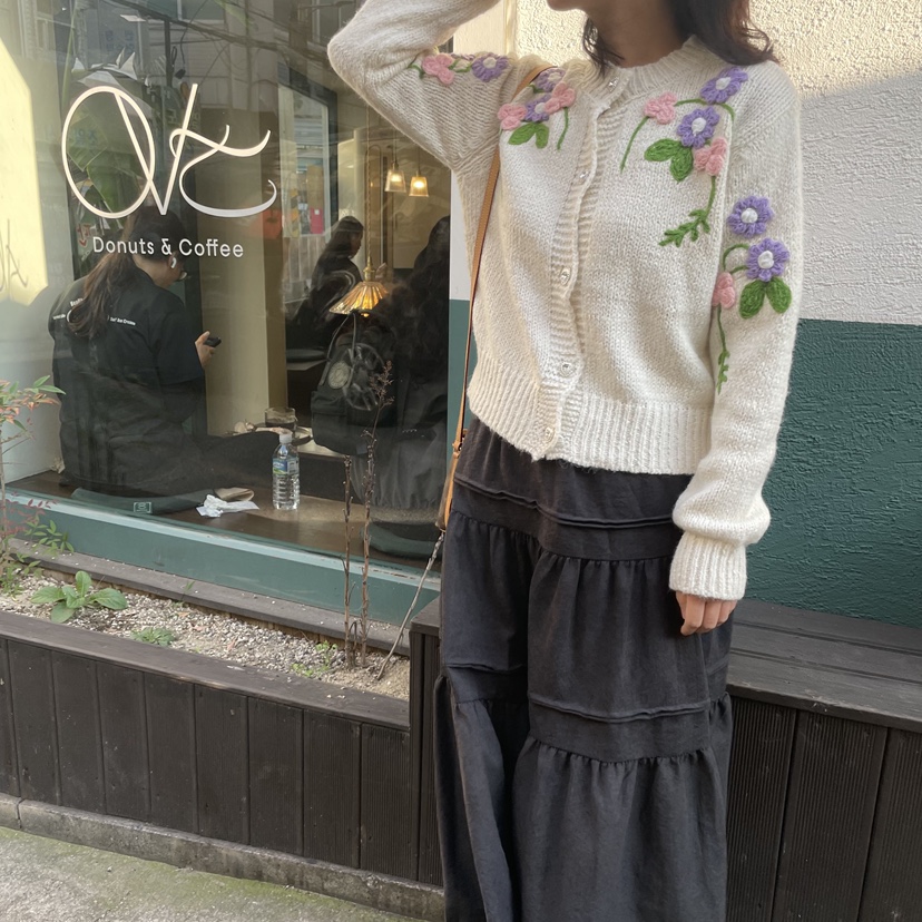 DOUZEMOIS東大門㊣代購女裝新款職業推薦人氣25秋冬針織衫開衫DOUZEMOIS針織衫