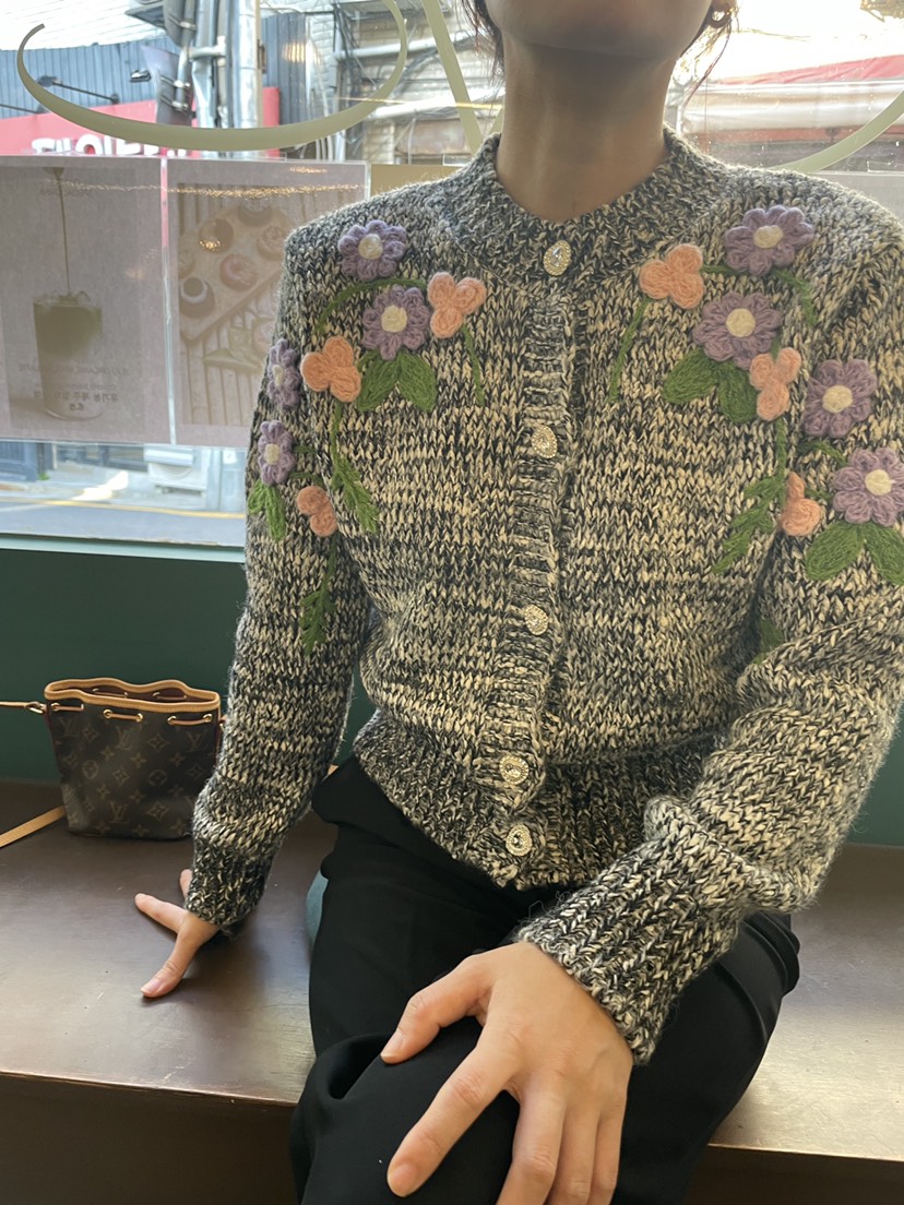 DOUZEMOIS東大門㊣代購女裝新款職業推薦人氣25秋冬針織衫開衫DOUZEMOIS針織衫