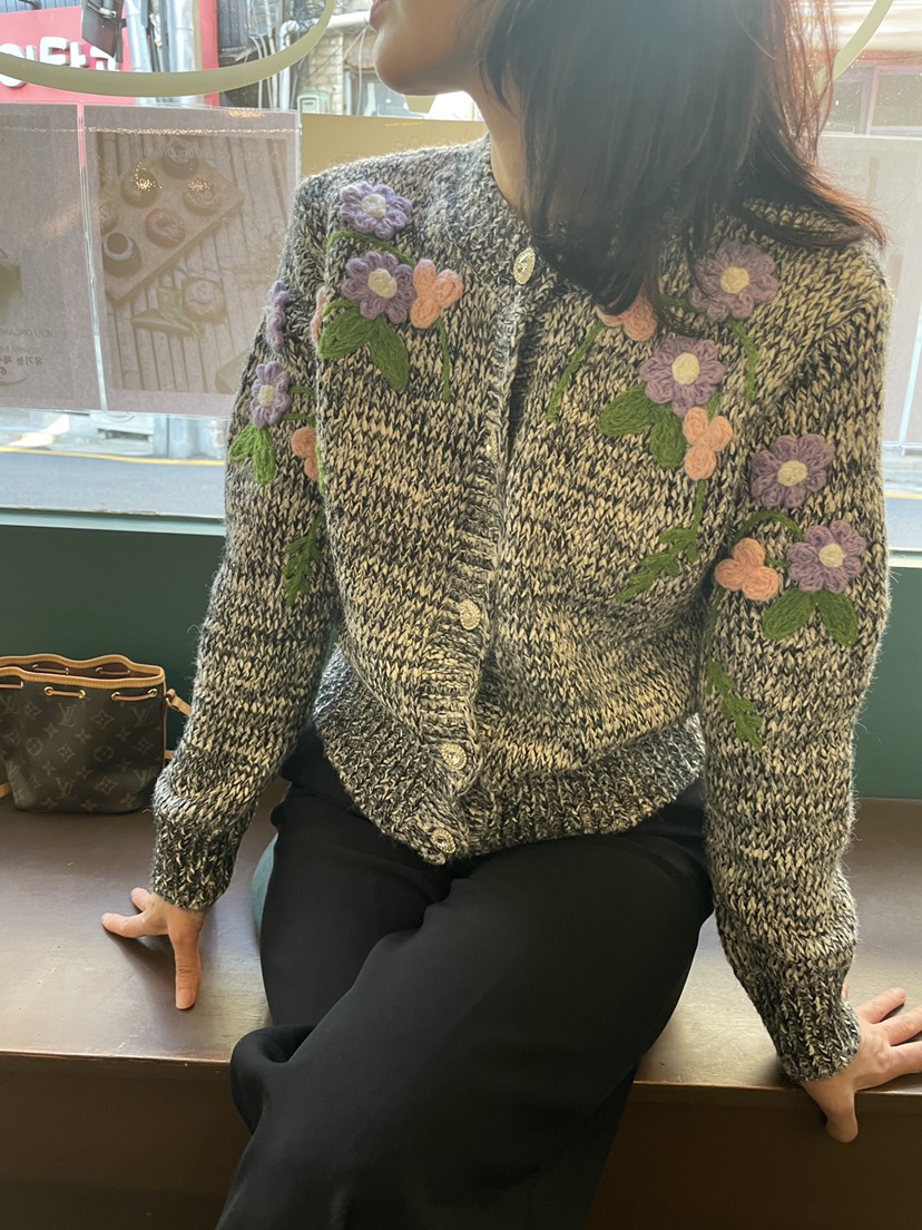 DOUZEMOIS東大門㊣代購女裝新款職業推薦人氣25秋冬針織衫開衫DOUZEMOIS針織衫圖色2