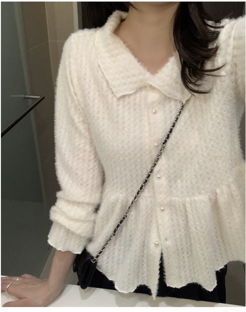 FRILL-T東大門㊣代購女裝新品熱賣職業推薦襯衫蕾絲衫開衫FRILL-T襯衫/蕾絲衫