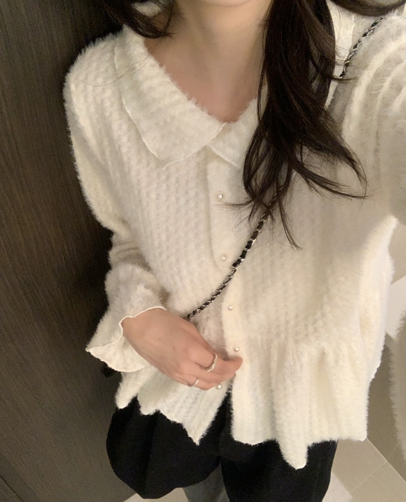 FRILL-T東大門㊣代購女裝新品熱賣職業推薦襯衫蕾絲衫開衫FRILL-T襯衫/蕾絲衫