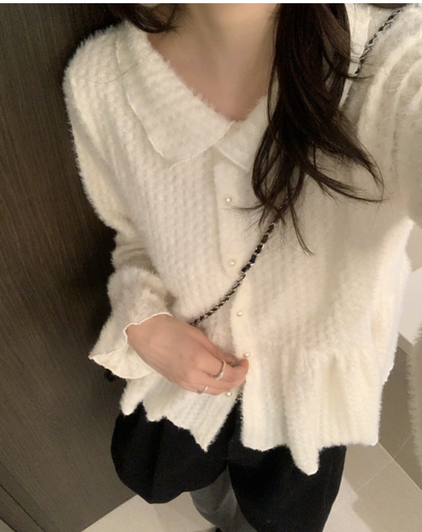 FRILL-T東大門㊣代購女裝新品熱賣職業推薦襯衫蕾絲衫開衫FRILL-T襯衫/蕾絲衫