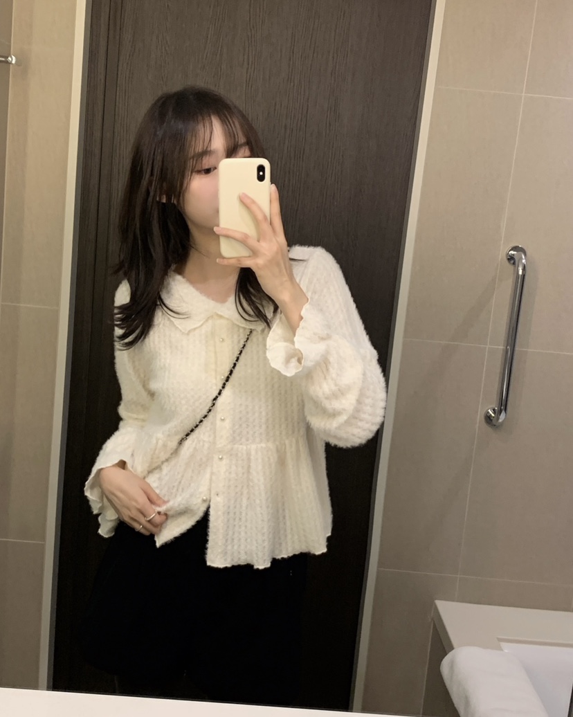 FRILL-T東大門㊣代購女裝新品熱賣職業推薦襯衫蕾絲衫開衫FRILL-T襯衫/蕾絲衫