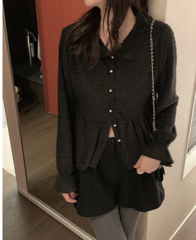 FRILL-T東大門㊣代購女裝新品熱賣職業推薦襯衫蕾絲衫開衫FRILL-T襯衫/蕾絲衫