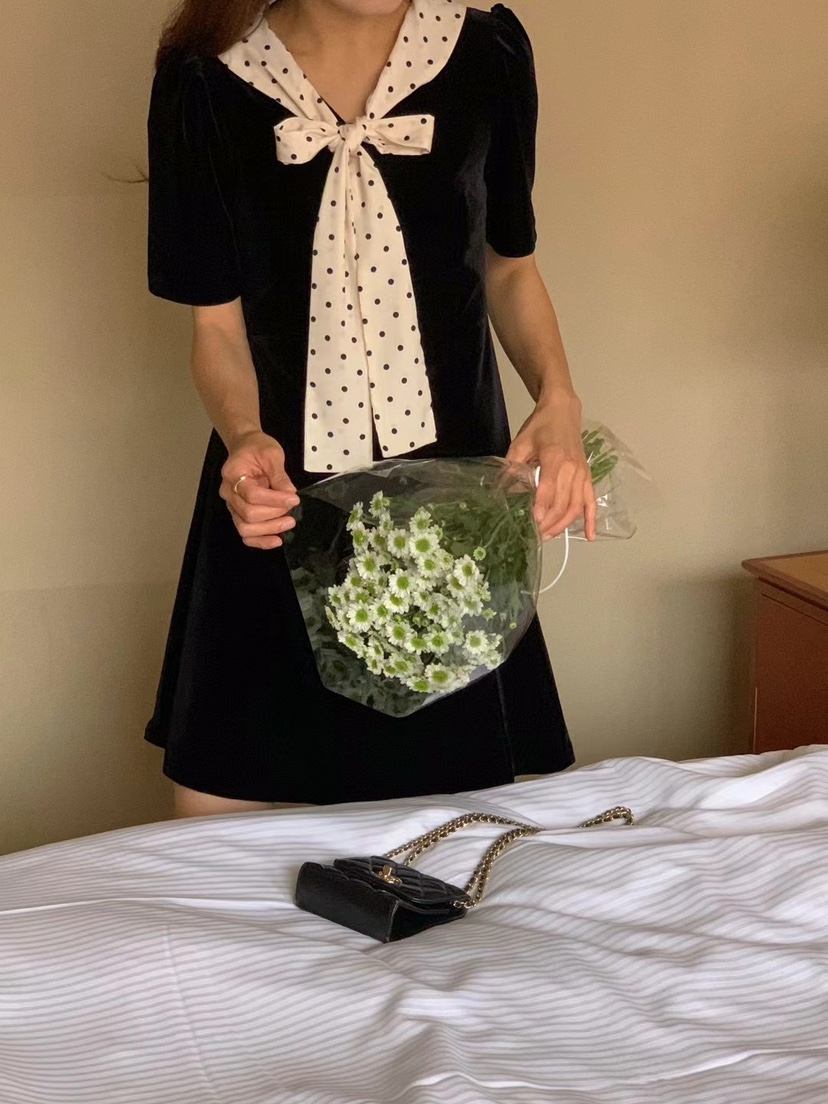 FRILL-T東大門㊣直郵女士新款真品時尚25秋冬推薦職業連衣裙FRILL-T連衣裙