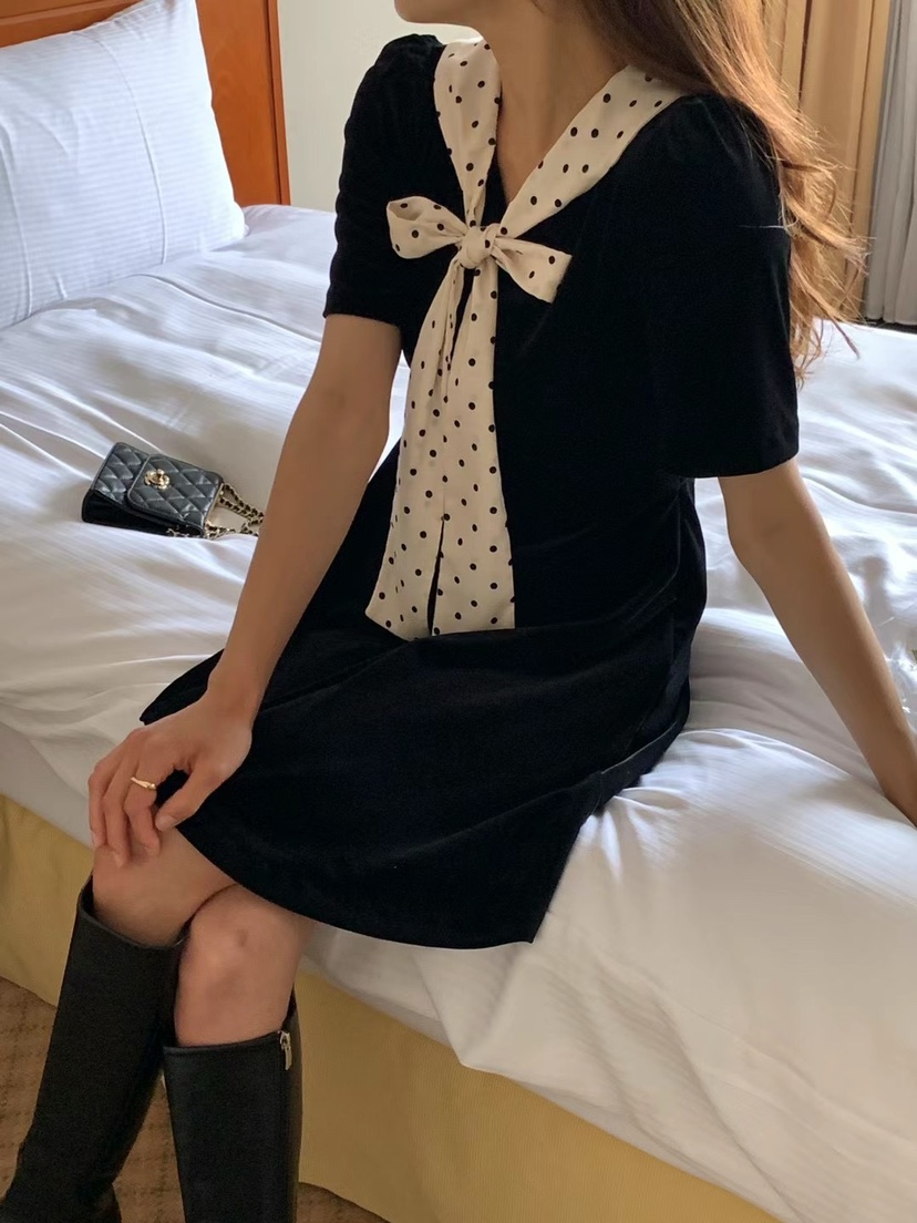 FRILL-T東大門㊣直郵女士新款真品時尚25秋冬推薦職業連衣裙FRILL-T連衣裙