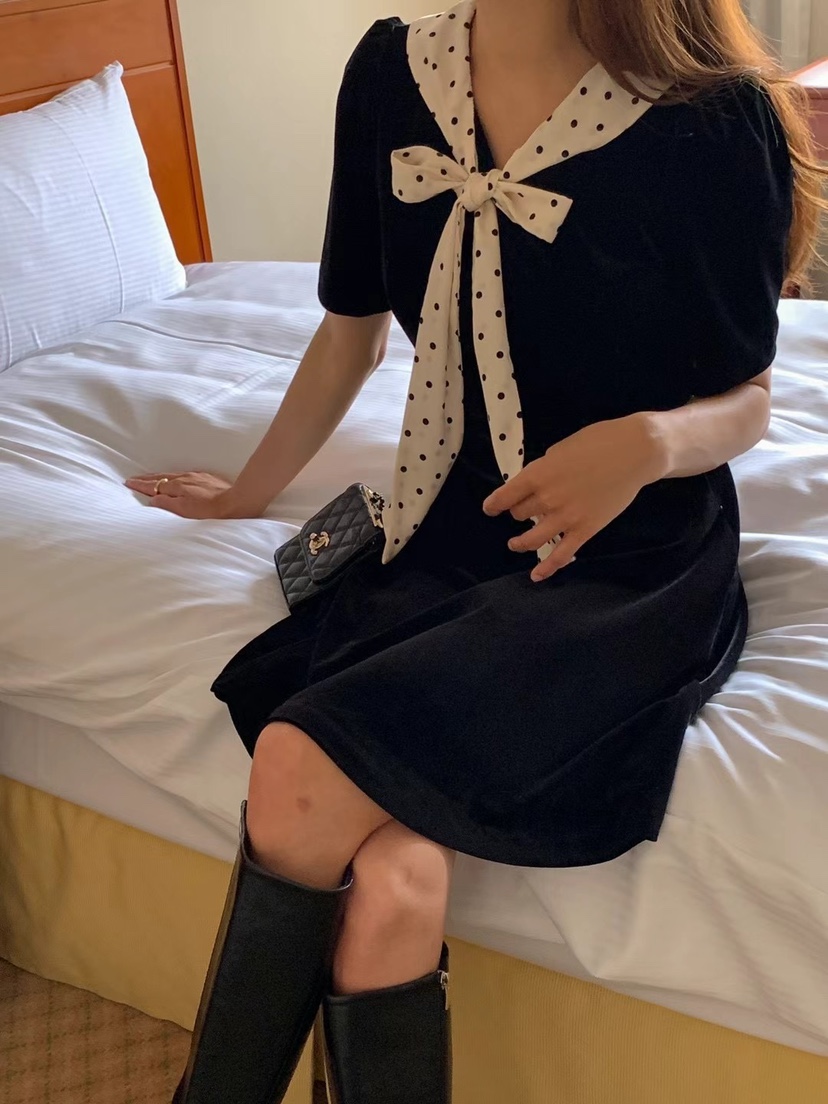 FRILL-T東大門㊣直郵女士新款真品時尚25秋冬推薦職業連衣裙FRILL-T連衣裙