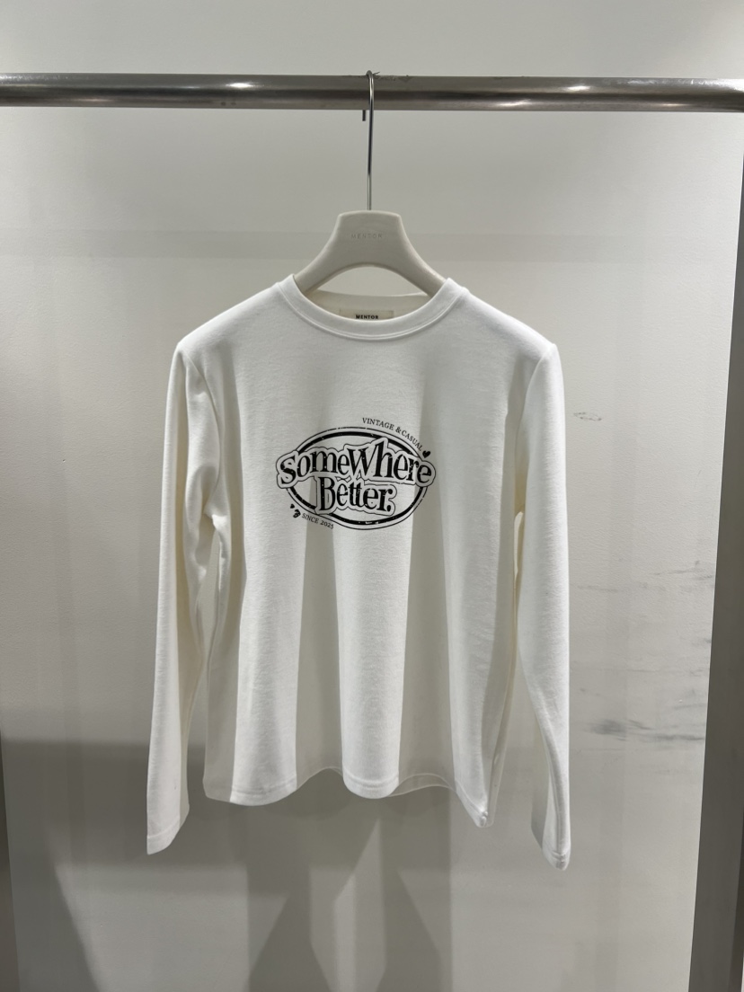 MENTOR東大門㊣代購女裝新品職業休閑熱賣25秋冬人氣長袖T恤MENTOR長袖T恤圖色1