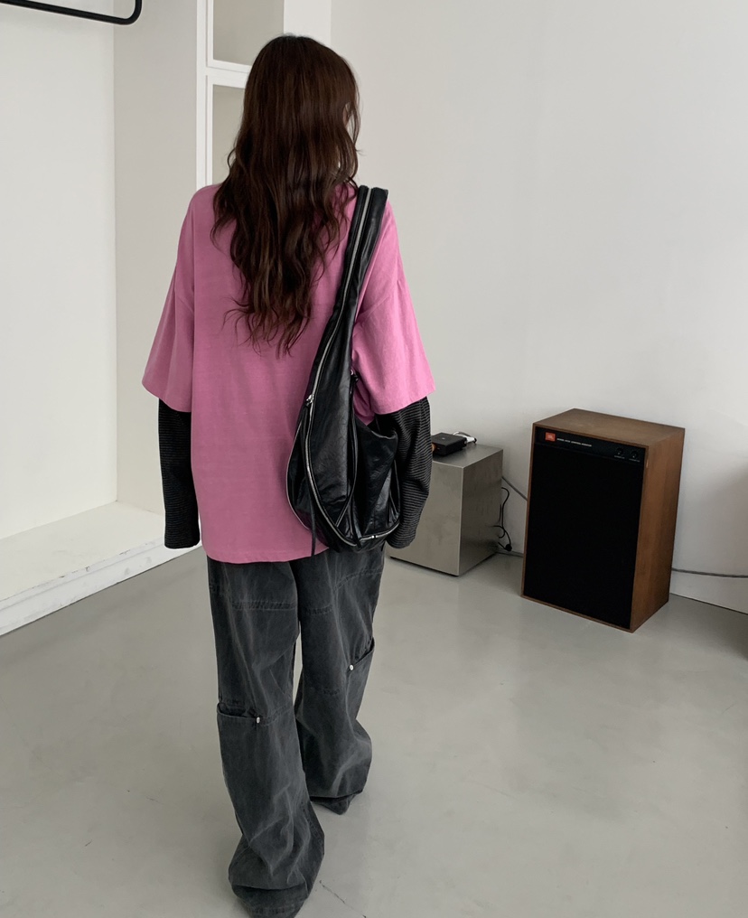 SUGAR CASE東大門㊣代購女士新品職業休閑25秋冬時尚長袖T恤SUGAR CASE長袖T恤