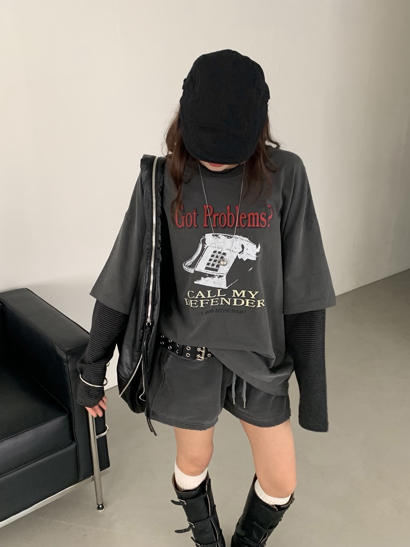 SUGAR CASE東大門㊣代購女士新品職業休閑25秋冬時尚長袖T恤SUGAR CASE長袖T恤