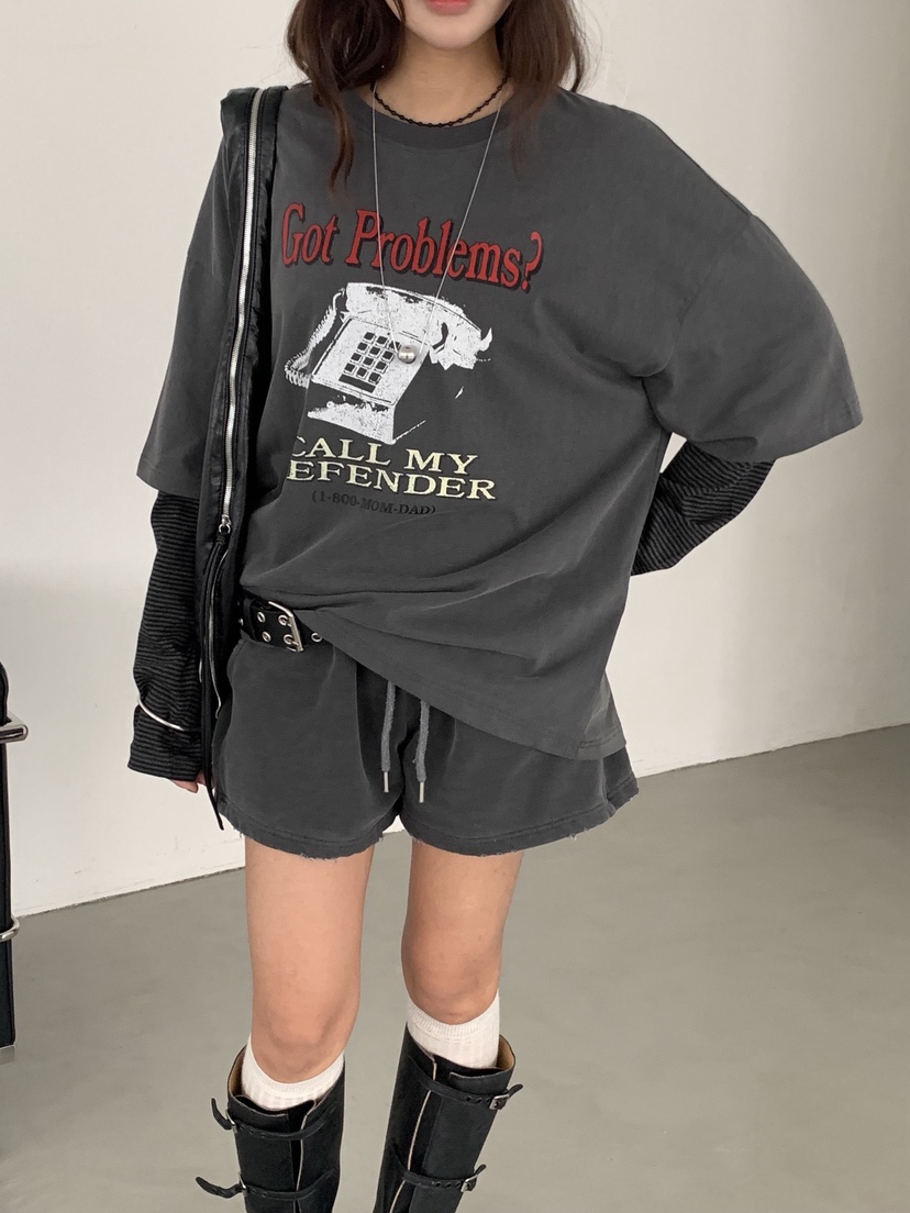 SUGAR CASE東大門㊣代購女士新品職業休閑25秋冬時尚長袖T恤SUGAR CASE長袖T恤