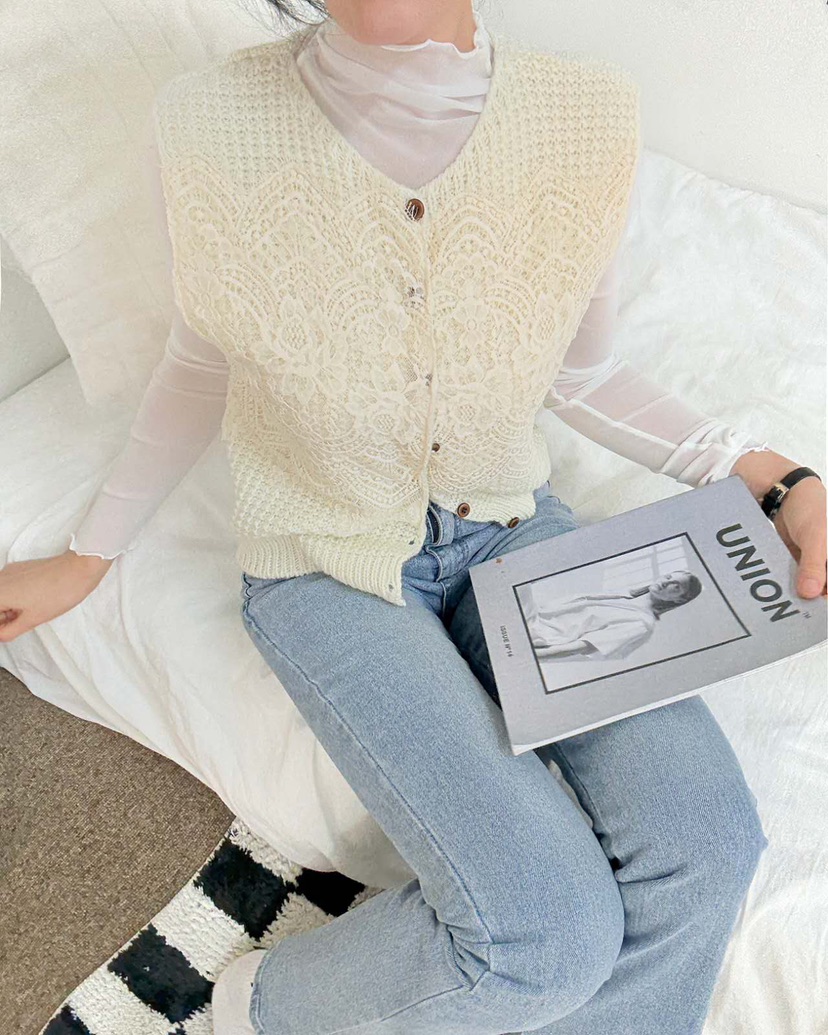 BLUE RIBBON東大門㊣實拍女裝新款25秋冬休閑職業推薦馬甲BLUE RIBBON馬甲