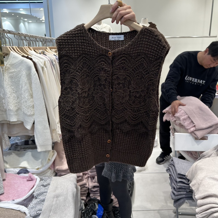 BLUE RIBBON東大門㊣實拍女裝新款25秋冬休閑職業推薦馬甲BLUE RIBBON馬甲圖色2