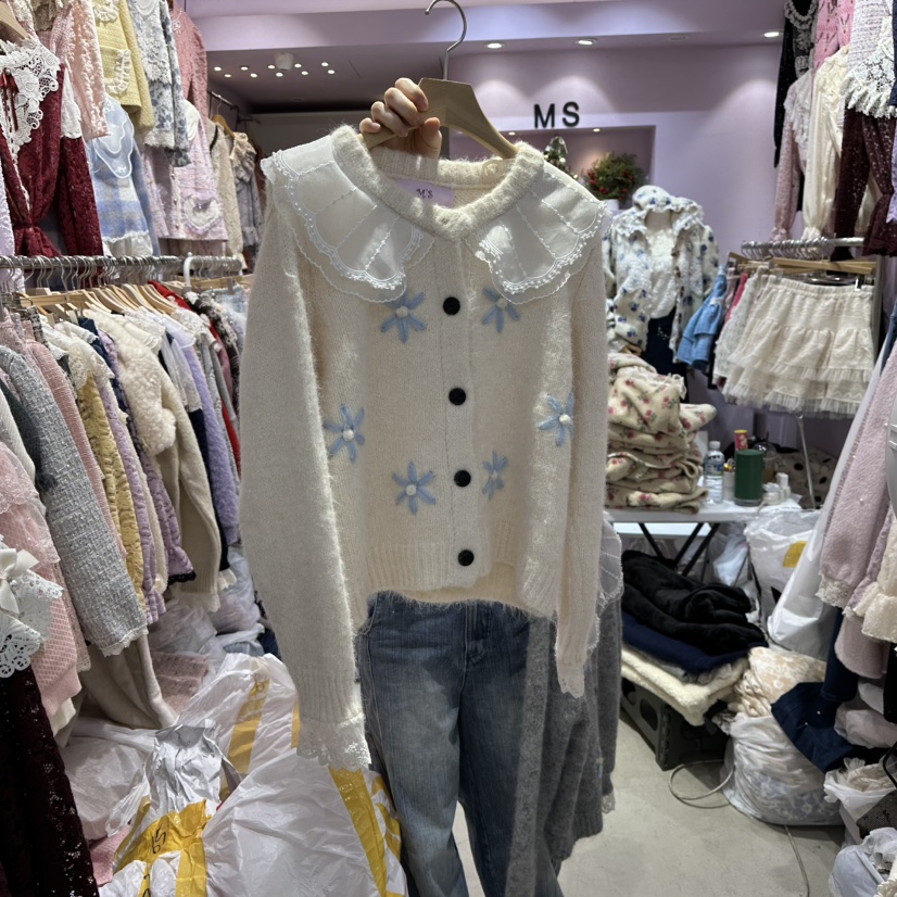 MS東大門㊣直郵女士新品時尚職業熱賣休閑25秋冬推薦針織衫MS針織衫圖色1