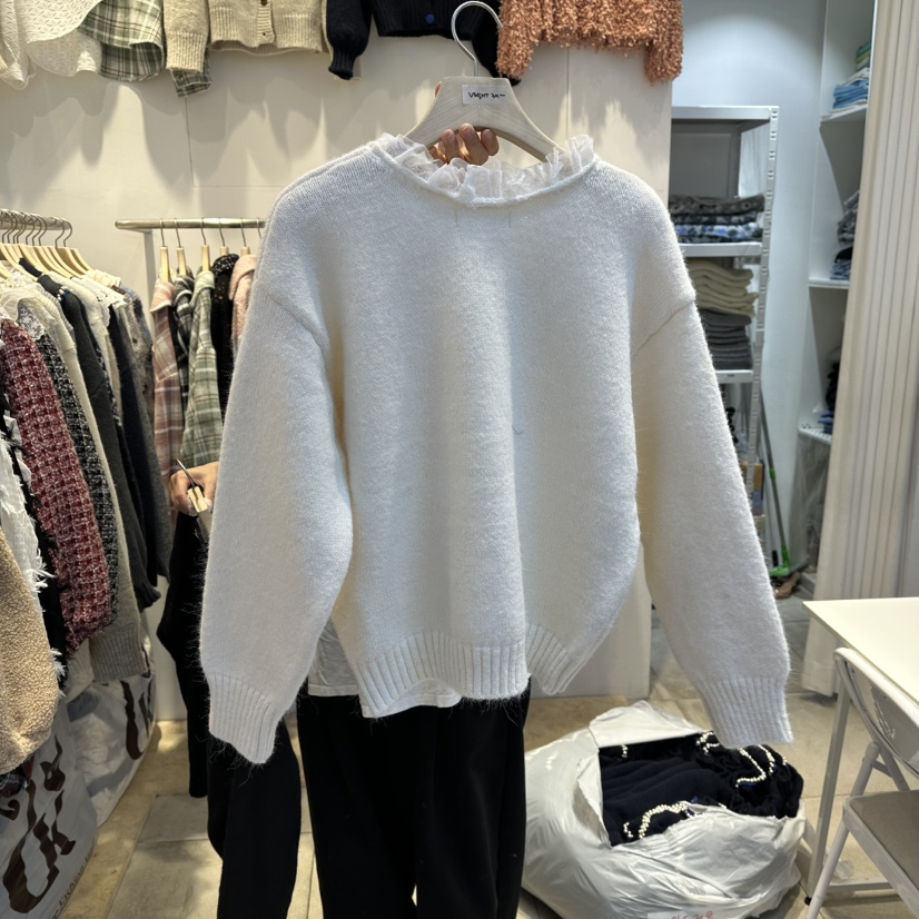 LADYBUG+ADORABLE東大門㊣直郵女士新款真品推薦針織衫V領LADYBUG/Adorable針織衫