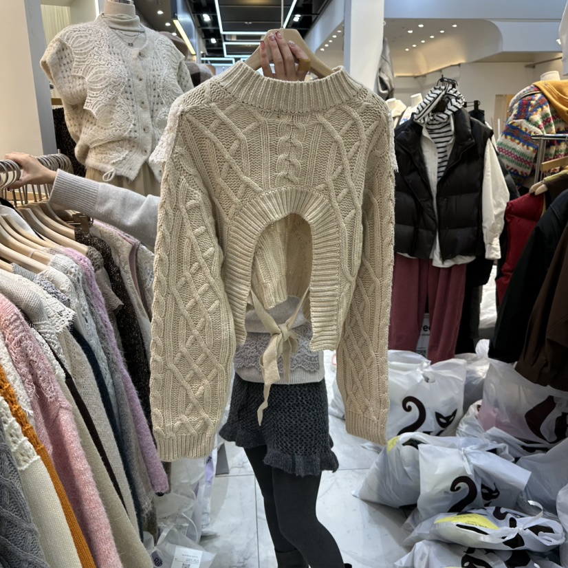 BLUE RIBBON東大門㊣實拍女裝新款時尚熱賣推薦休閑職業毛衣BLUE RIBBON毛衣