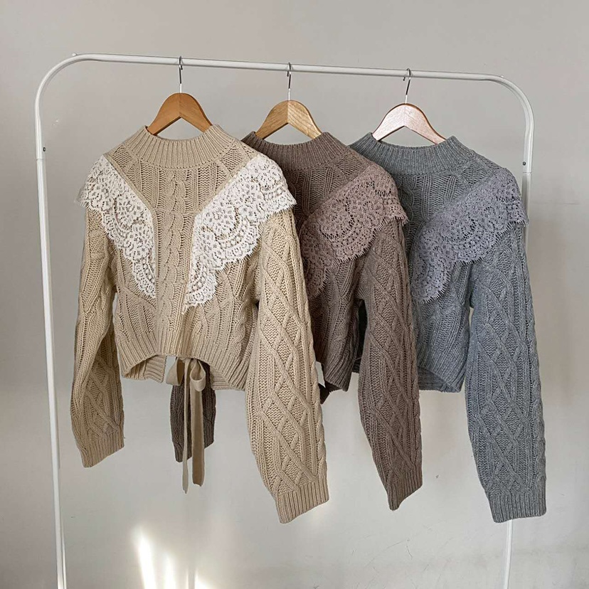 BLUE RIBBON東大門㊣實拍女裝新款時尚熱賣推薦休閑職業毛衣BLUE RIBBON毛衣