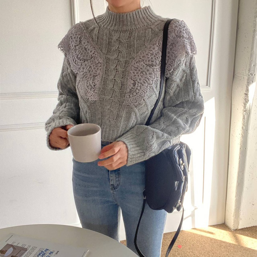 BLUE RIBBON東大門㊣實拍女裝新款時尚熱賣推薦休閑職業毛衣BLUE RIBBON毛衣