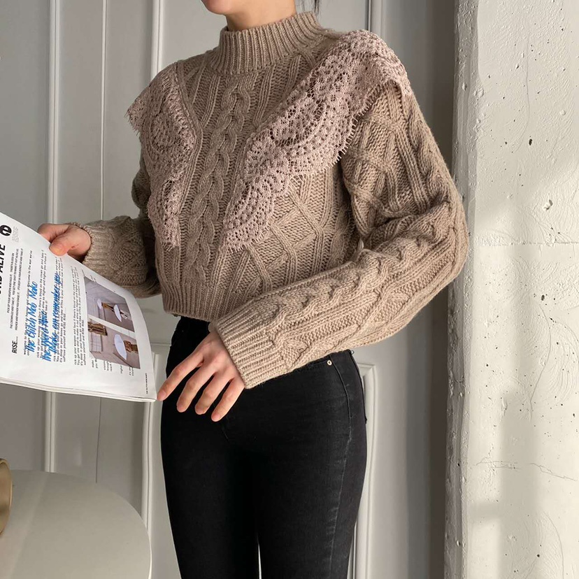 BLUE RIBBON東大門㊣實拍女裝新款時尚熱賣推薦休閑職業毛衣BLUE RIBBON毛衣