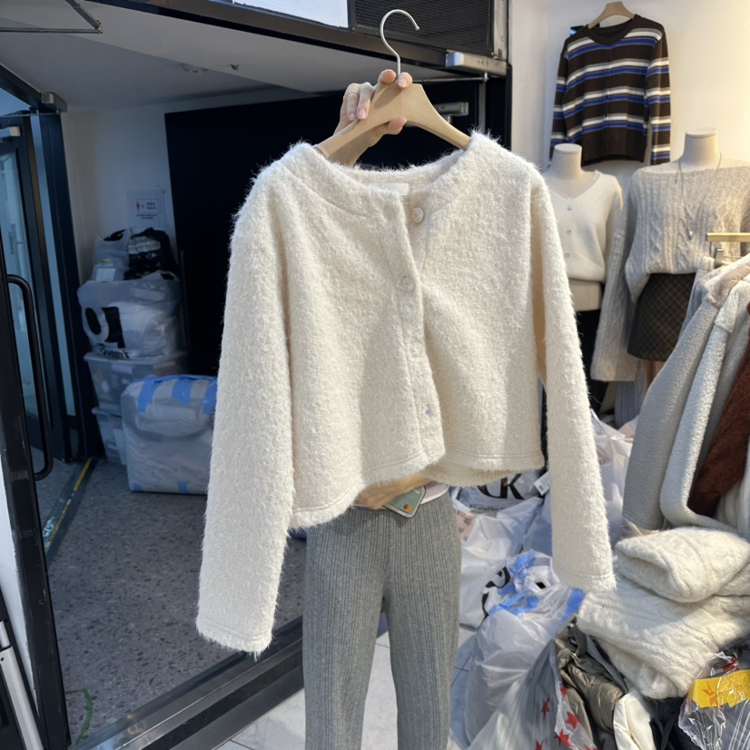 HARU-Q韓國直郵㊣女裝新款職業時尚休閑熱賣真品夾克羊毛衫HARU-Q夾克圖色1