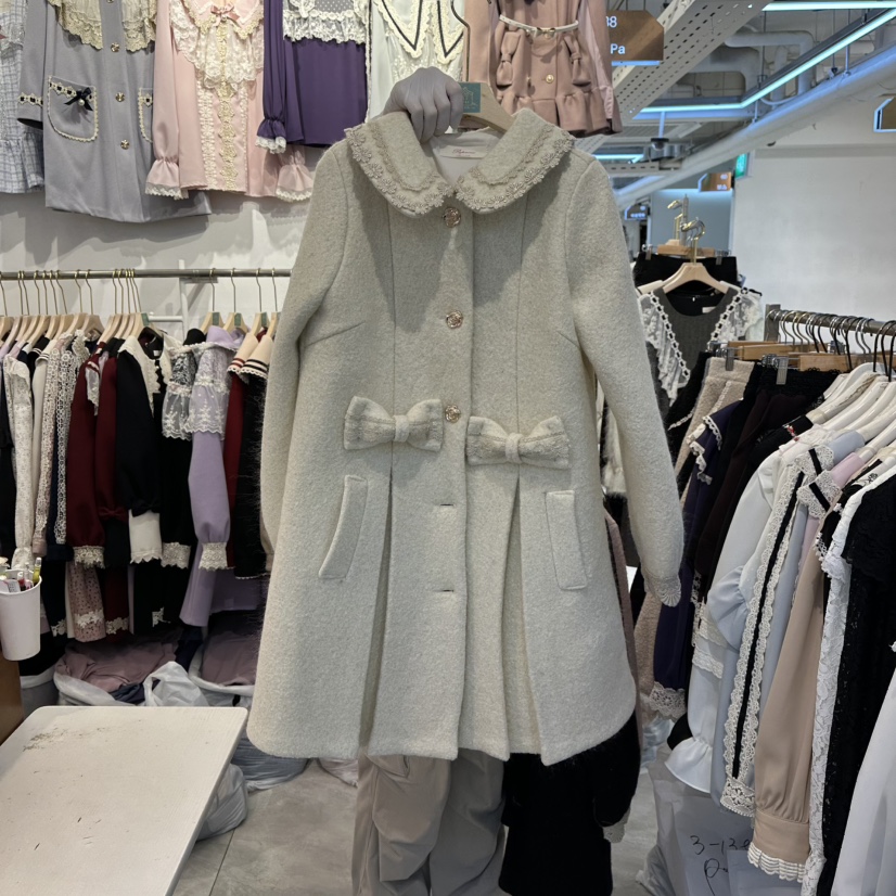 PAPA東大門㊣實拍女裝新款推薦真品時尚熱賣25秋冬中長款大衣PaPa/HALMADE中長款大衣圖色2