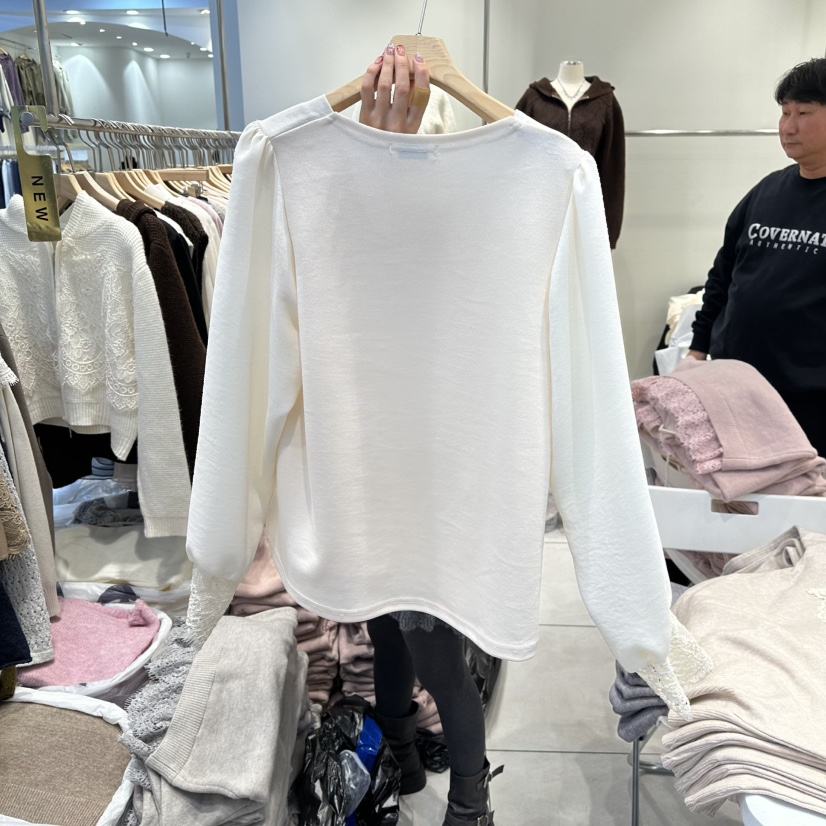 BLUE RIBBON東大門㊣直郵女裝新款25秋冬職業時尚襯衫蕾絲衫BLUE RIBBON襯衫/蕾絲衫