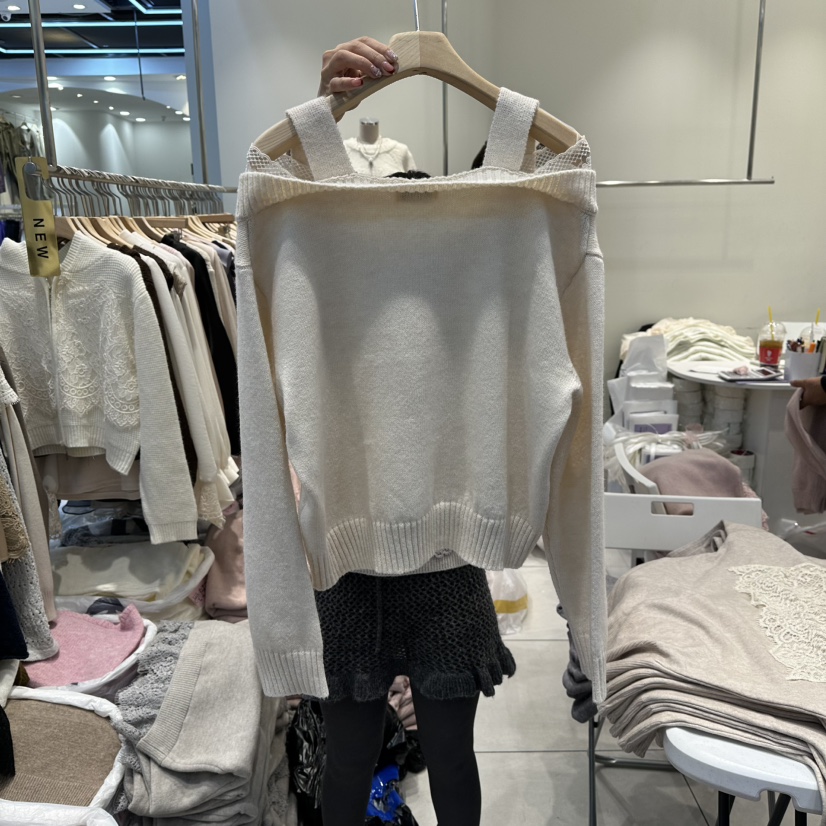 BLUE RIBBON東大門㊣實拍女士新品人氣推薦職業休閑針織衫BLUE RIBBON針織衫