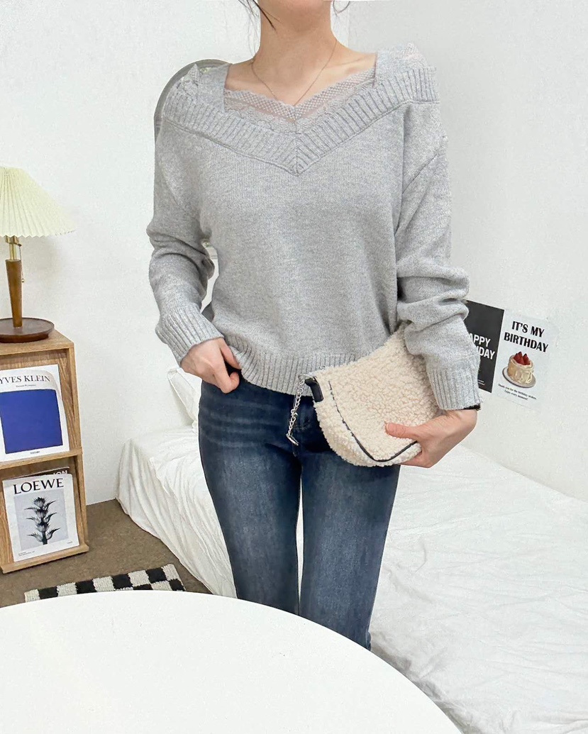 BLUE RIBBON東大門㊣實拍女士新品人氣推薦職業休閑針織衫BLUE RIBBON針織衫