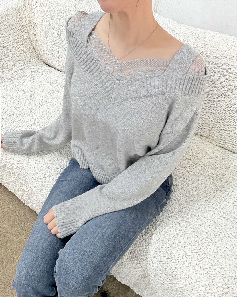 BLUE RIBBON東大門㊣實拍女士新品人氣推薦職業休閑針織衫BLUE RIBBON針織衫