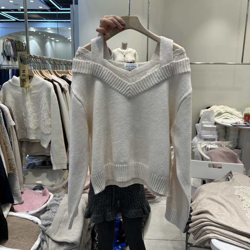 BLUE RIBBON東大門㊣實拍女士新品人氣推薦職業休閑針織衫BLUE RIBBON針織衫圖色2