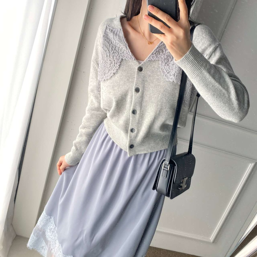 BLUE RIBBON東大門㊣代購女裝新品職業熱賣休閑25秋冬針織衫V領BLUE RIBBON針織衫